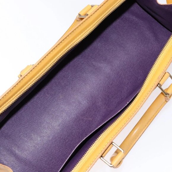 LOUIS VUITTON Epi Sac Triangle Hand Bag Yellow M52099 LV Auth BA5251 - Picture 11 of 16